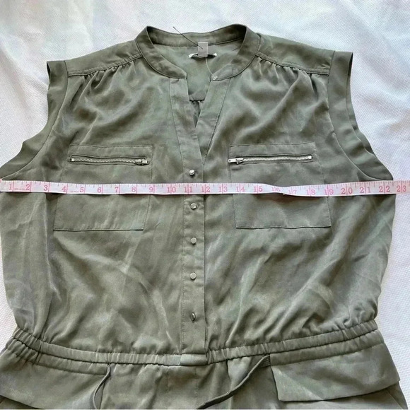 Bar III Jumpsuit Green Olive Utility Sz XXL - Picture 7 of 12